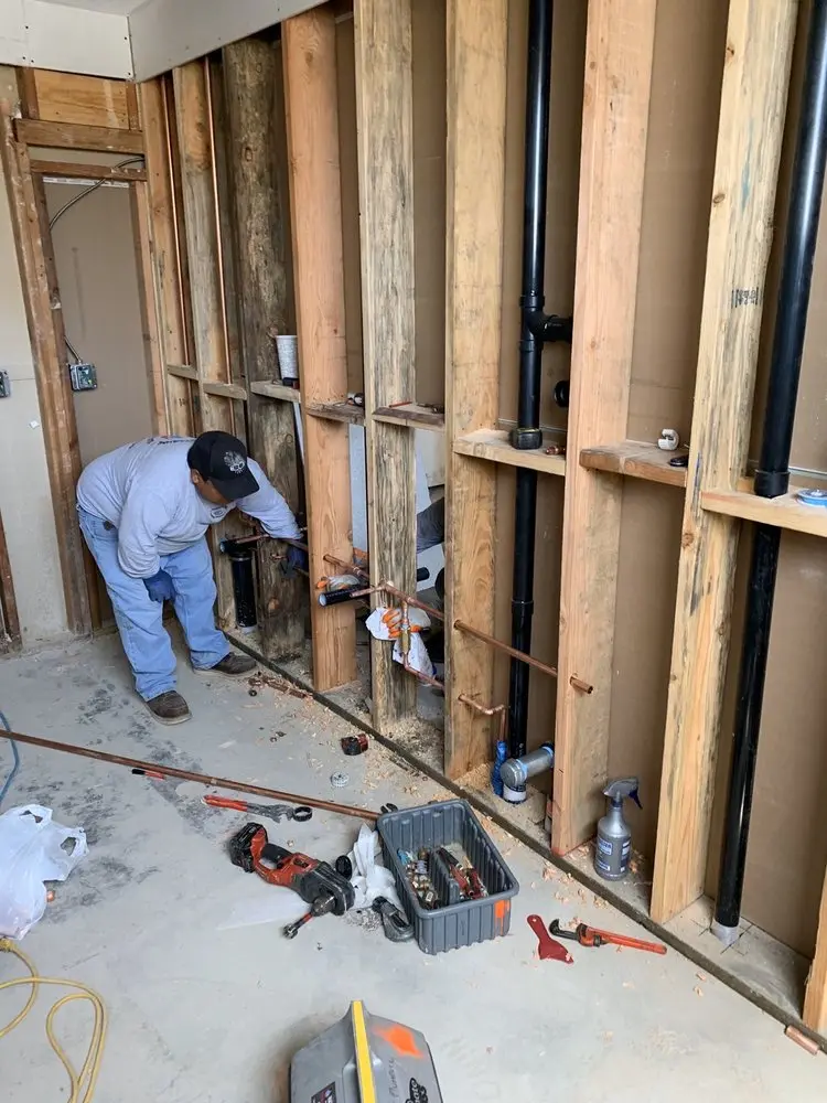 Commercial rough-in plumbing for Trenchless Sewer Repair in Melrose Manors